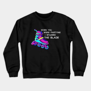 I studied the Roller Blade Crewneck Sweatshirt